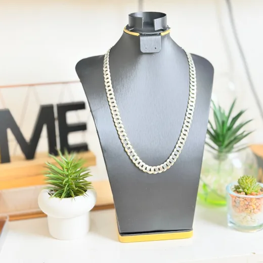 Chaîne Cubaine Luxe en Argent Pur 925