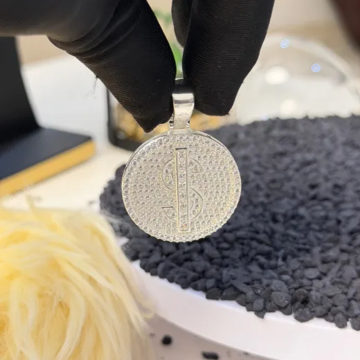 Médaillon Dollar Luxe en Argent 925
